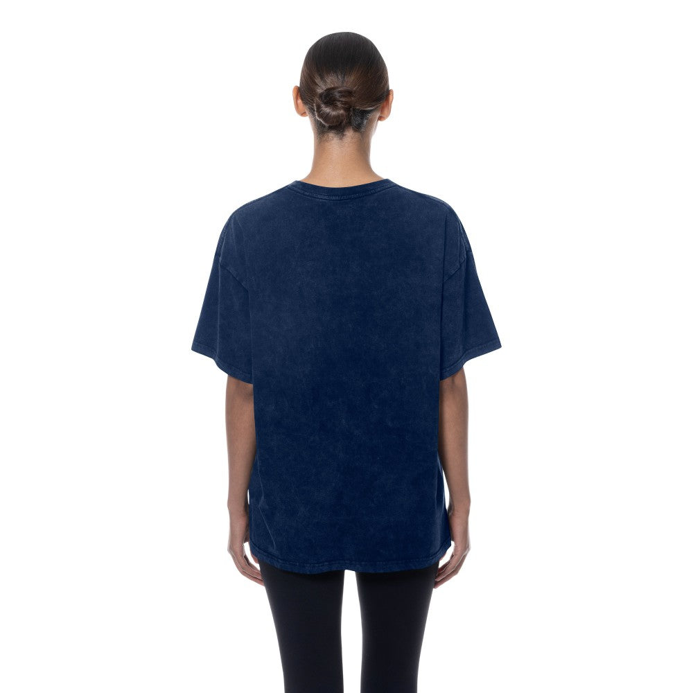Cleveland Guardians New Era Women's Mineral Wash Oversized T-Shirt Outlet