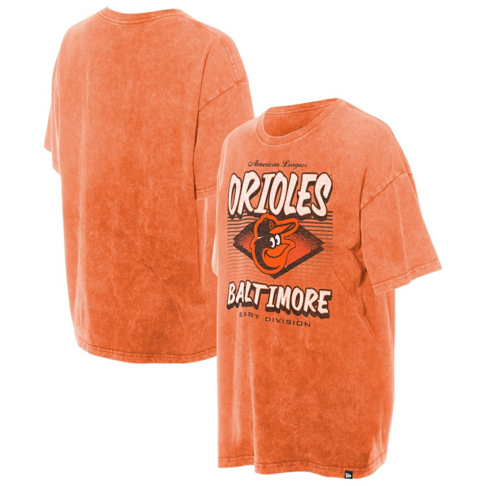 Baltimore Orioles New Era Women's Mineral Wash Oversized T-Shirt Outlet