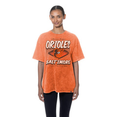 Baltimore Orioles New Era Women's Mineral Wash Oversized T-Shirt Outlet