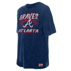 Atlanta Braves New Era Women's Mineral Wash Oversized T-Shirt Discount