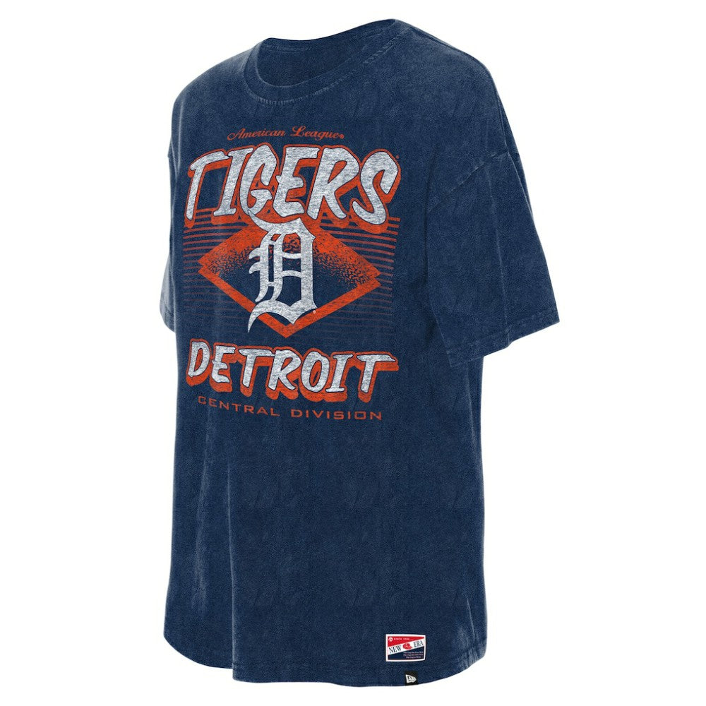 Detroit Tigers New Era Women's Mineral Wash Oversized T-Shirt Discount