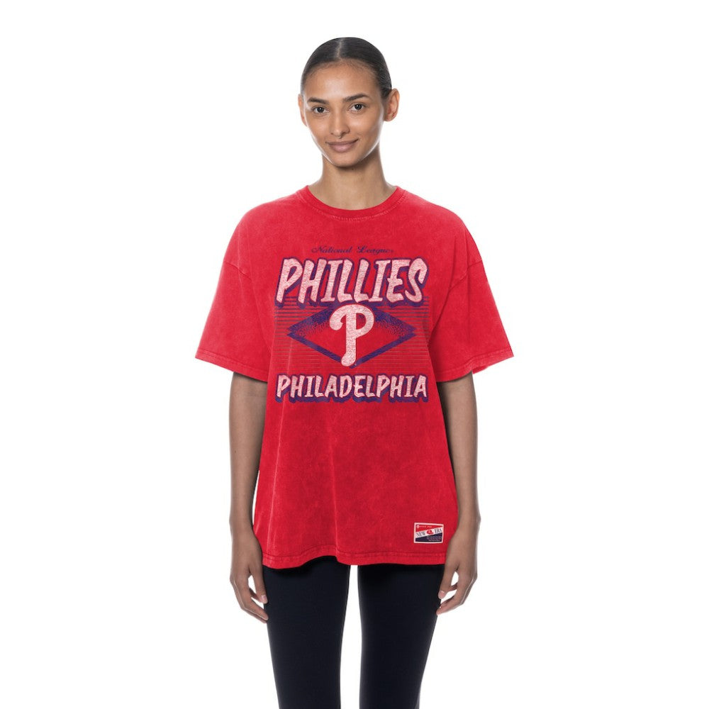 Philadelphia Phillies New Era Women's Mineral Wash Oversized T-Shirt Near Me