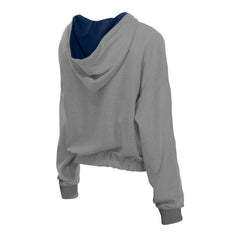 Houston Astros New Era Women's Reversed Out French Terry Quarter-Zip Banded Crop Hoodie Sale