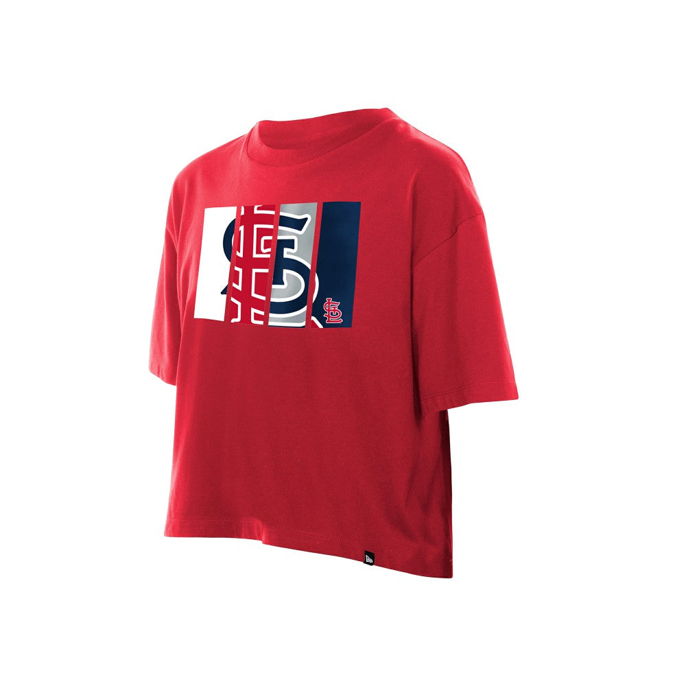 St. Louis Cardinals New Era Women's Boxy Foil Logo T-Shirt Near Me