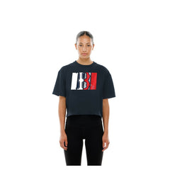 Boston Red Sox New Era Women's Boxy Foil Logo T-Shirt Discount