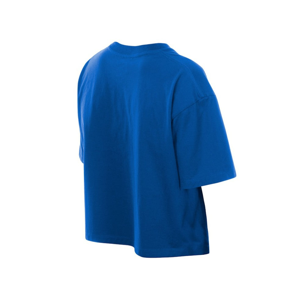 Chicago Cubs New Era Women's Boxy Foil Logo T-Shirt Discount