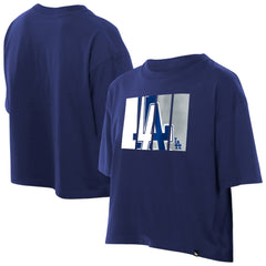 Los Angeles Dodgers New Era Women's Boxy Foil Logo T-Shirt Near Me