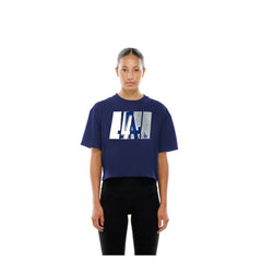 Los Angeles Dodgers New Era Women's Boxy Foil Logo T-Shirt Near Me