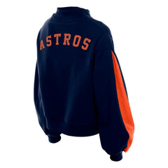 Houston Astros New Era Women's Mock Neck Balloon Sleeve Sweatshirt Online