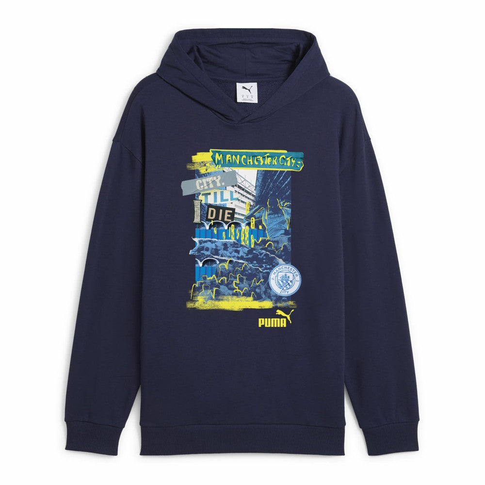 Puma - Manchester City ftblNRGY+ Pullover Hoodie - Navy
