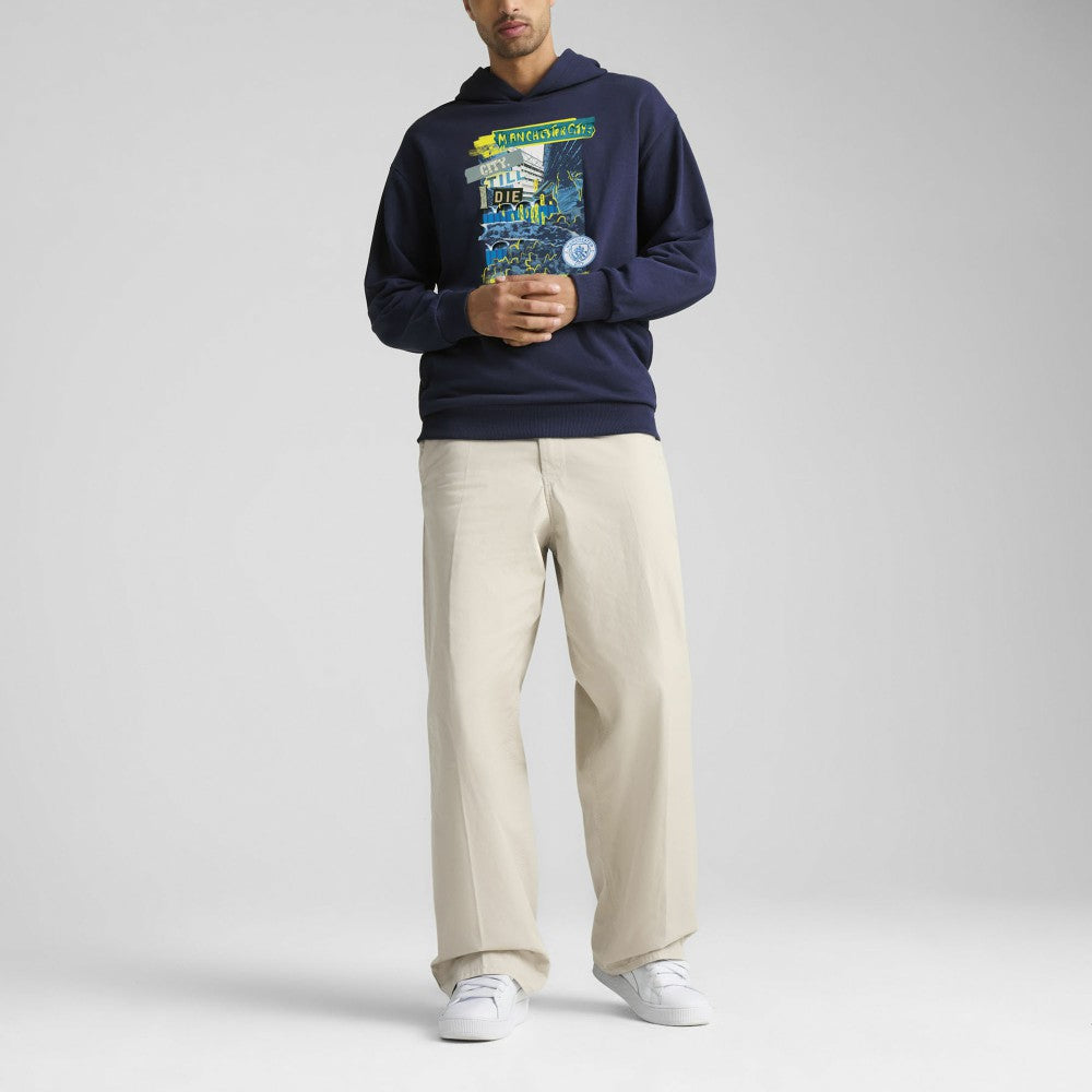 Puma - Manchester City ftblNRGY+ Pullover Hoodie - Navy