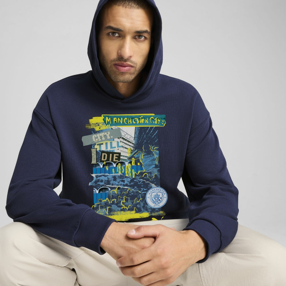 Puma - Manchester City ftblNRGY+ Pullover Hoodie - Navy