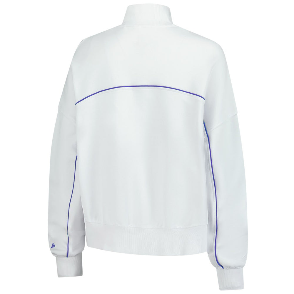 New Era Detroit Lions Female Adult White Functional Fandom Quarter-Zip Sweatshirt - NFL