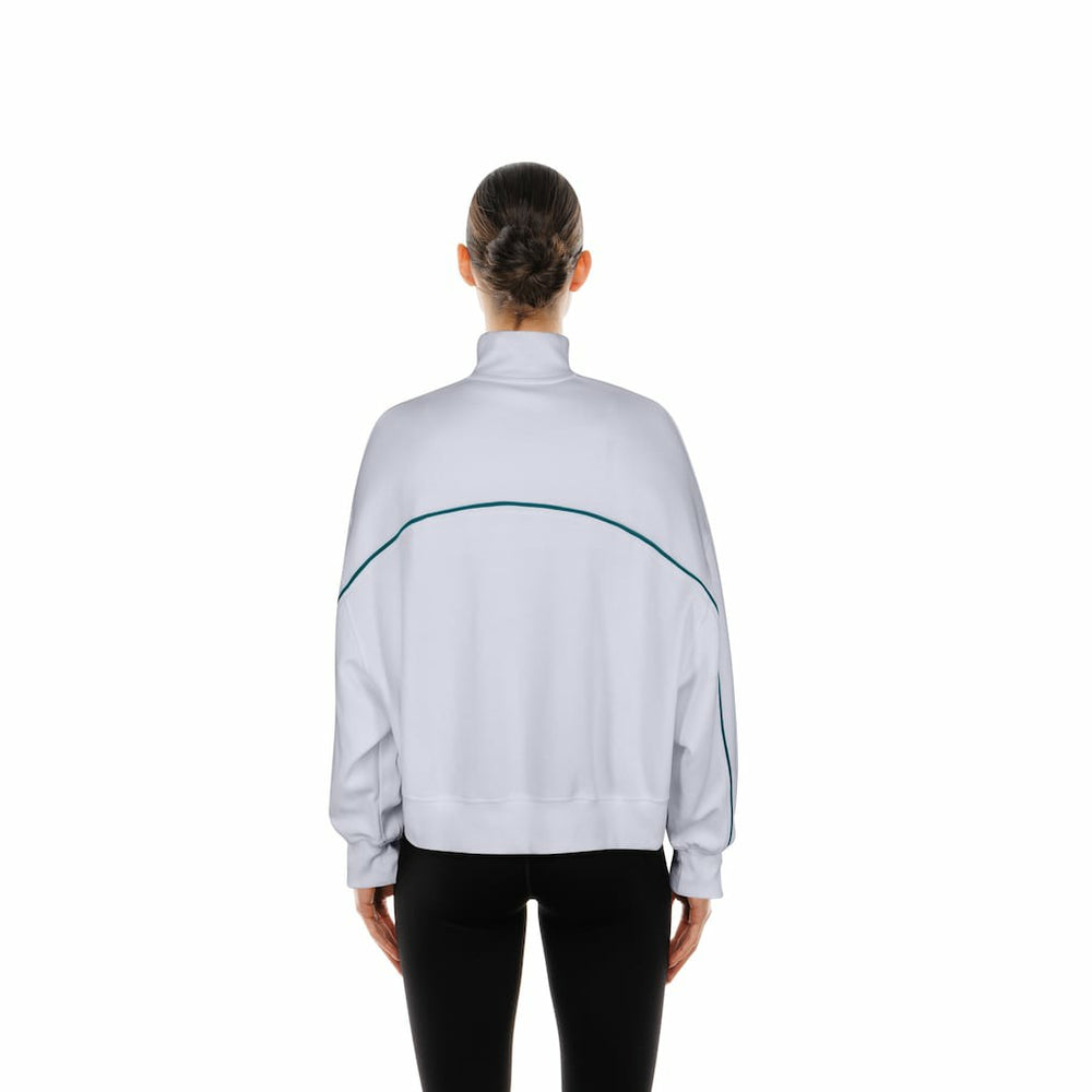 New Era Philadelphia Eagles Female Adult White Functional Fandom Quarter-Zip Sweatshirt - NFL