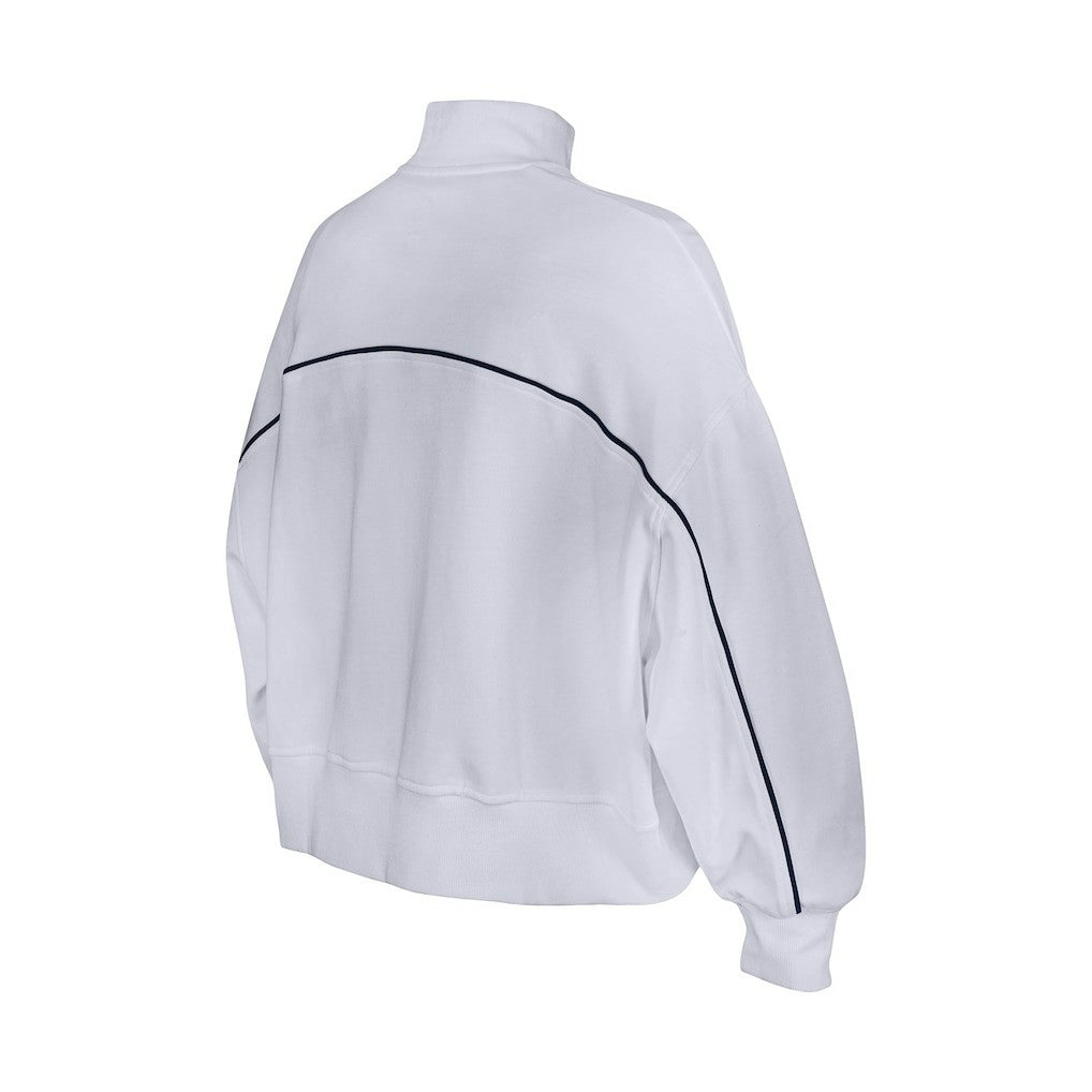 New Era Seattle Seahawks Female Adult White Functional Fandom Quarter-Zip Sweatshirt - NFL