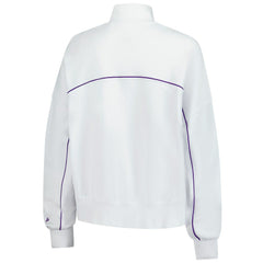 New Era Minnesota Vikings Female Adult White Functional Fandom Quarter-Zip Sweatshirt - NFL