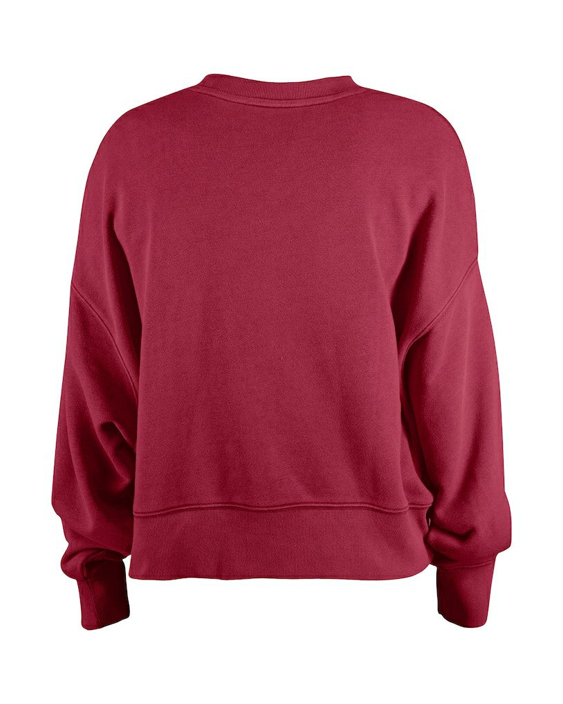Washington Commanders New Era Girl's Flip Sequin Sweatshirt - Burgundy - NFL
