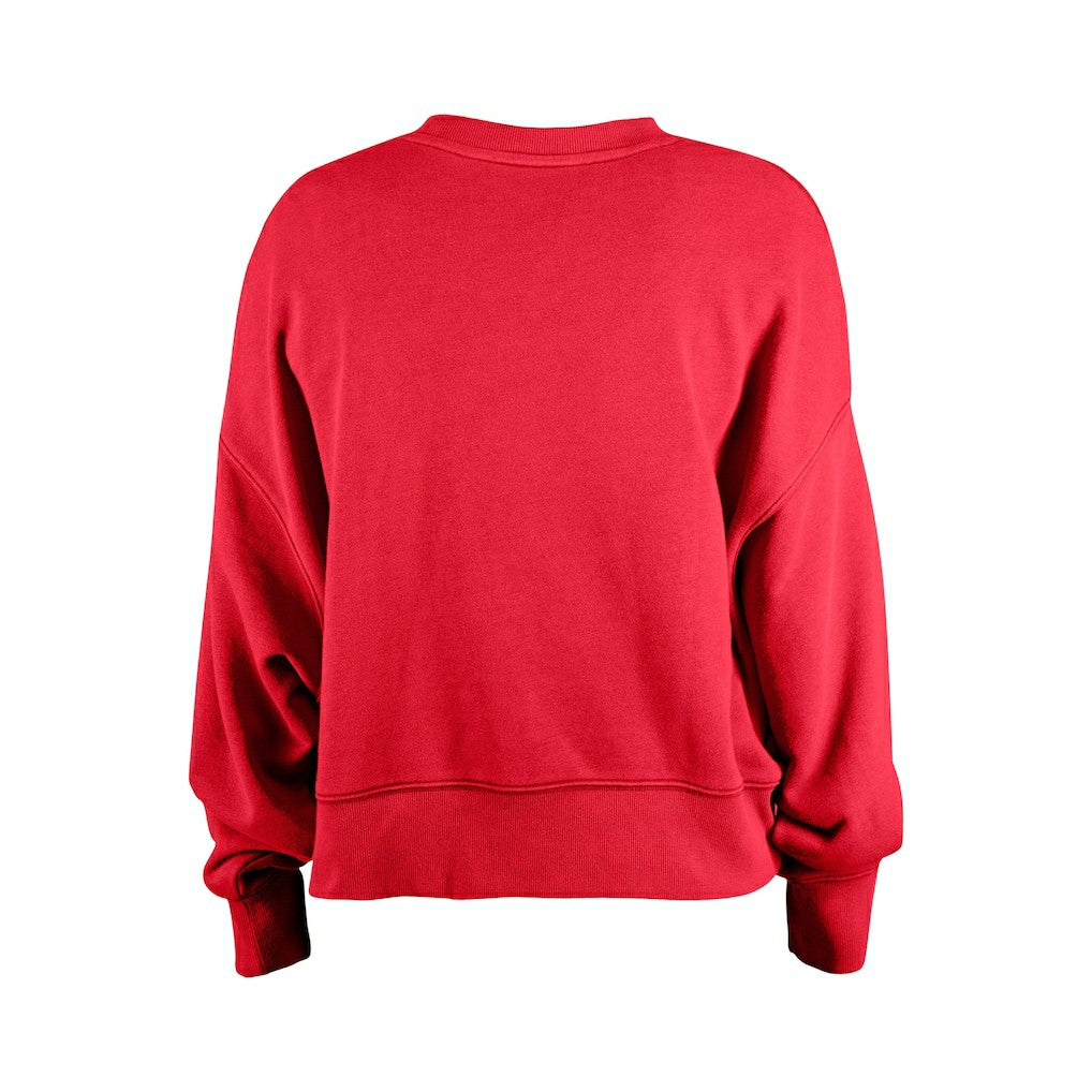 Kansas City Chiefs New Era Girl's Flip Sequin Sweatshirt - Red - NFL
