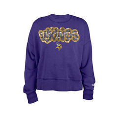 Minnesota Vikings New Era Girl's Flip Sequin Sweatshirt - Purple - NFL