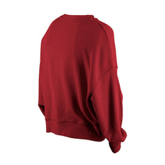Washington Commanders New Era Women's Oversized Throwback Mineral Wash Crew Neck Sweatshirt - Black - NFL