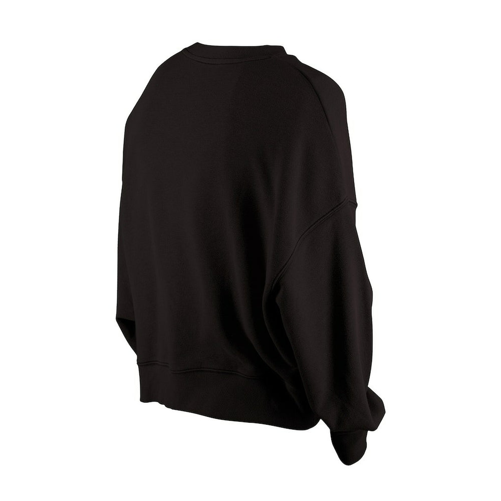 Pittsburgh Steelers New Era Women's Oversized Throwback Mineral Wash Crew Neck Sweatshirt - Black - NFL
