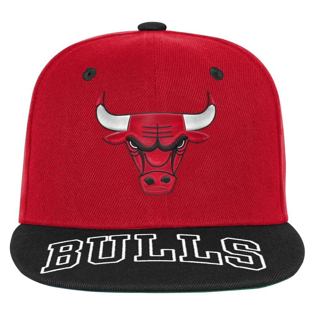 Chicago Bulls Outerstuff Youth Two-Tone Snapback Hat Red/Black