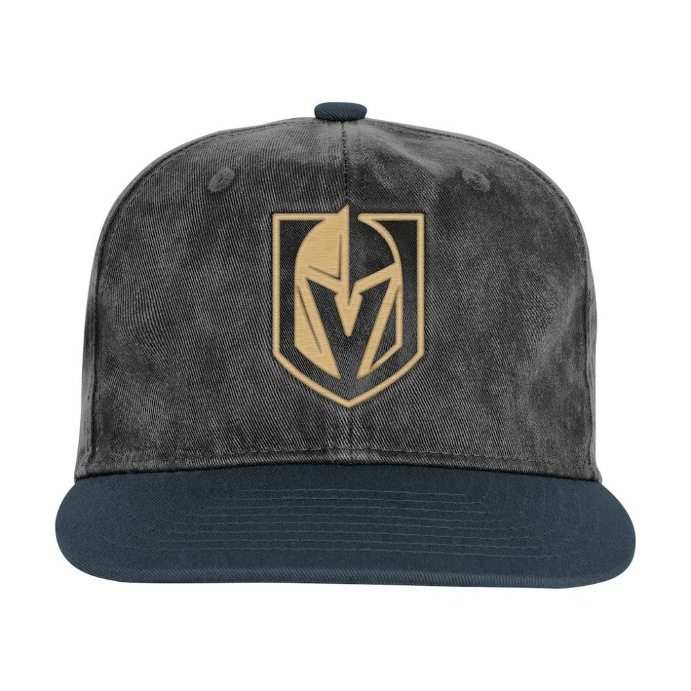 Vegas Golden Knights Outerstuff Youth True Retro Deadstock Adjustable Hat - Silver/Black | NHL on sale
