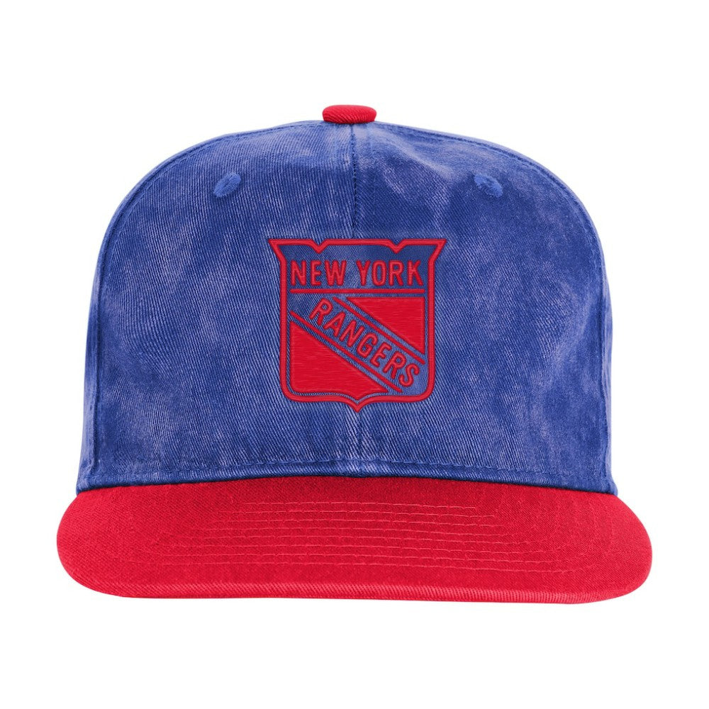 New York Rangers Outerstuff Youth True Retro Deadstock Adjustable Hat - Royal/Red | NHL sale