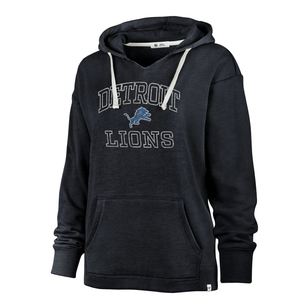 Detroit Lions '47 Women's Plus Size Clarity Kennedy Pullover Hoodie - Navy - 47 brand