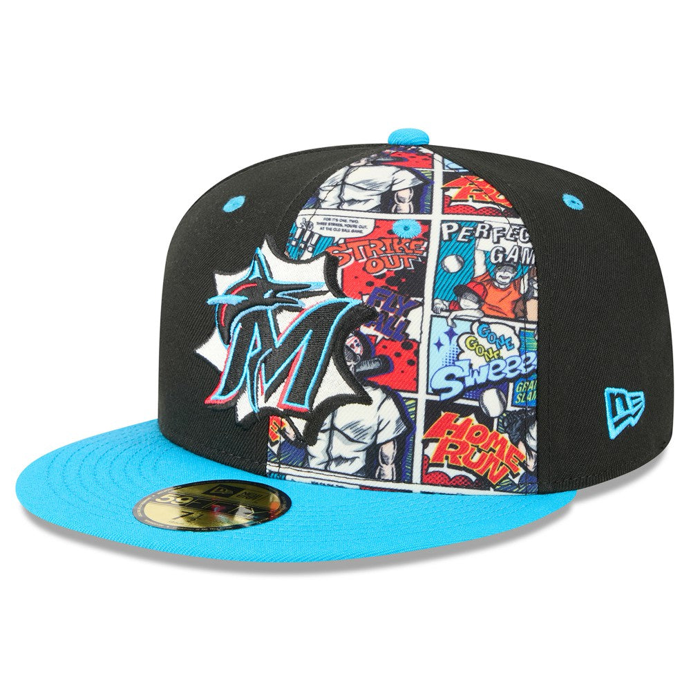 Miami Marlins New Era 2025 MLB Diamond Hero Edition 59FIFTY Fitted Hat Discount