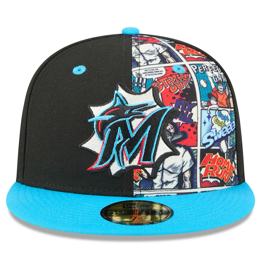 Miami Marlins New Era 2025 MLB Diamond Hero Edition 59FIFTY Fitted Hat Discount
