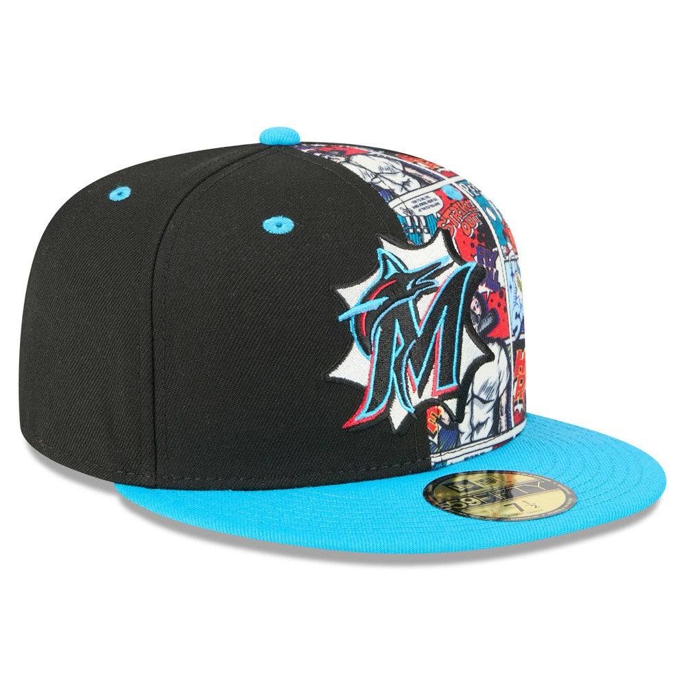 Miami Marlins New Era 2025 MLB Diamond Hero Edition 59FIFTY Fitted Hat Discount