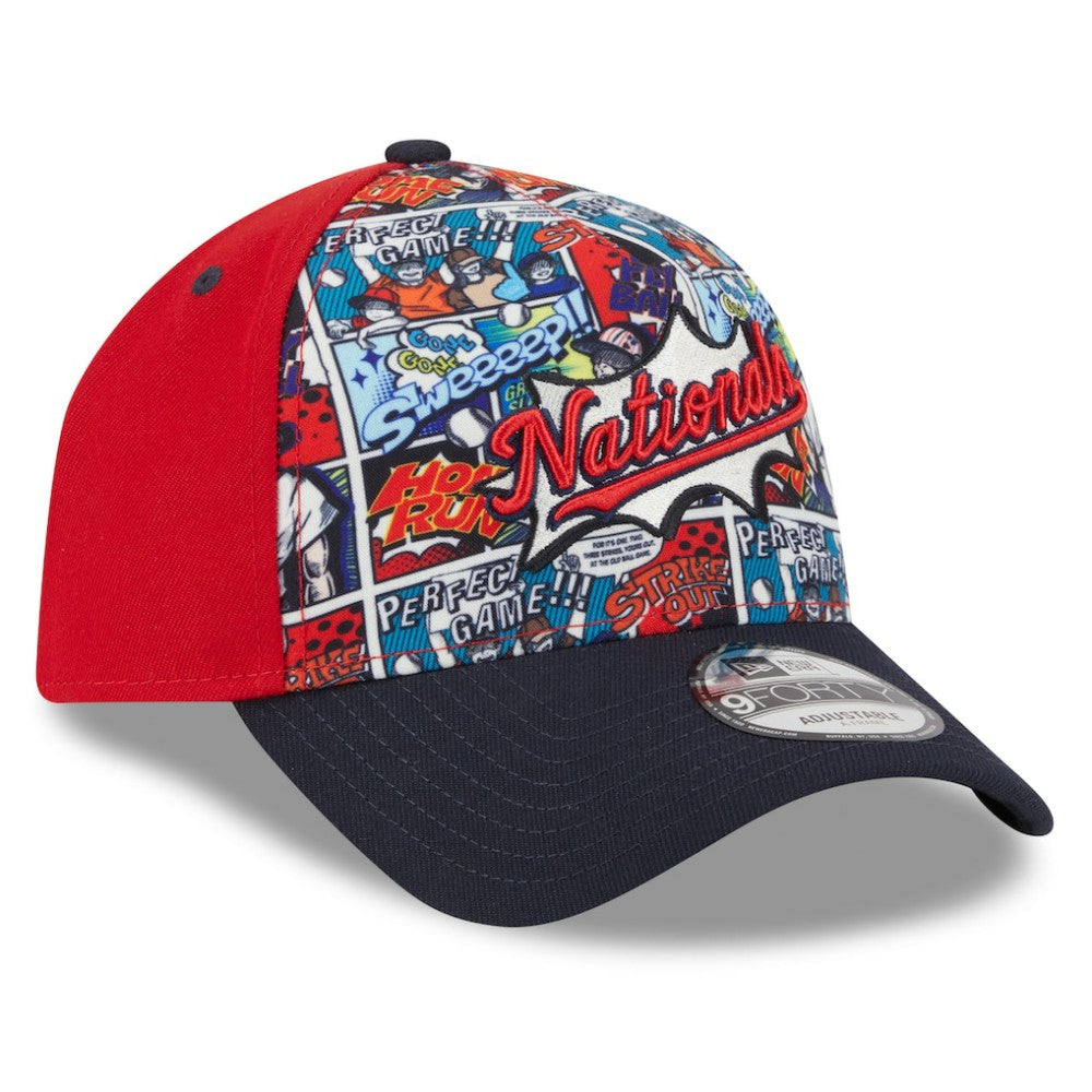 Washington Nationals New Era Youth 2025 MLB Diamond Hero Edition A-Frame 9FORTY Adjustable Hat Discount