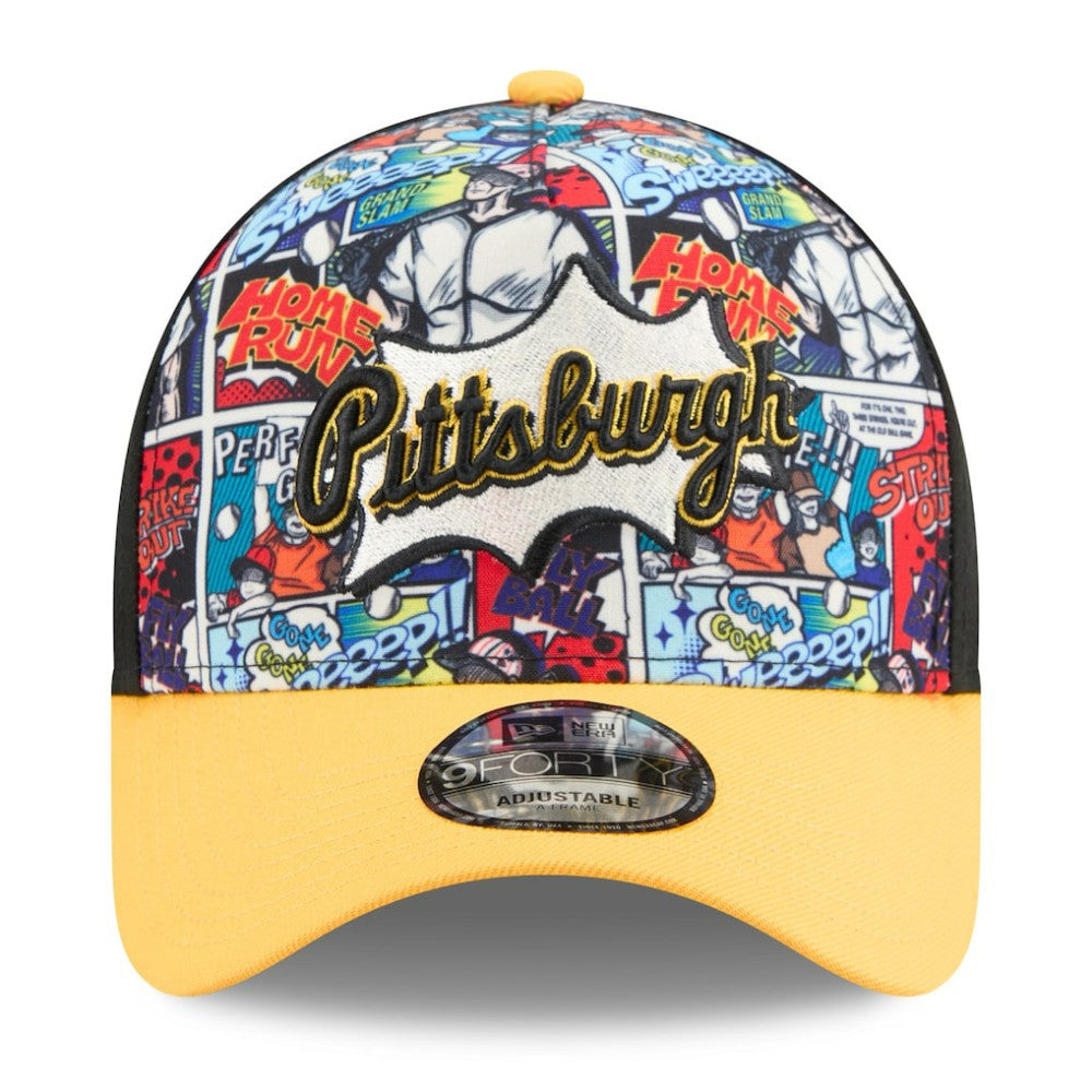 Pittsburgh Pirates New Era Youth 2025 MLB Diamond Hero Edition A-Frame 9FORTY Adjustable Hat Discount