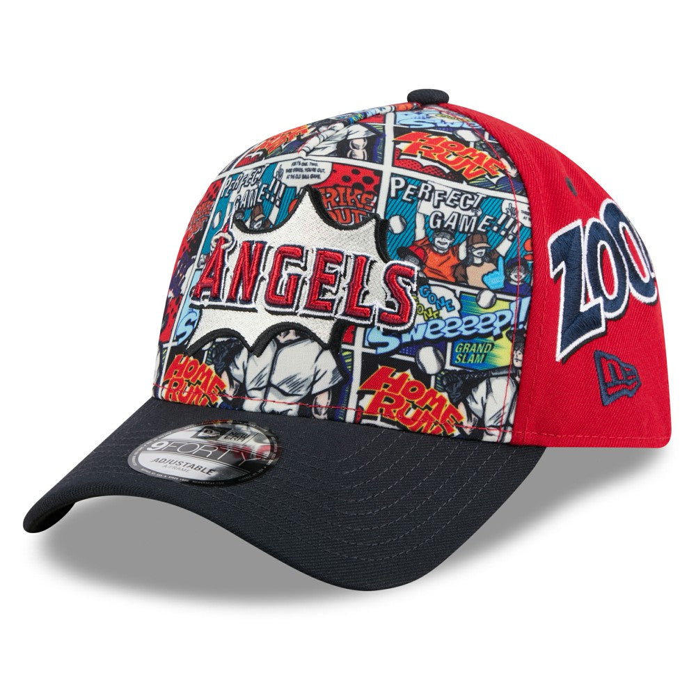 Los Angeles Angels New Era Youth 2025 MLB Diamond Hero Edition A-Frame 9FORTY Adjustable Hat for sale