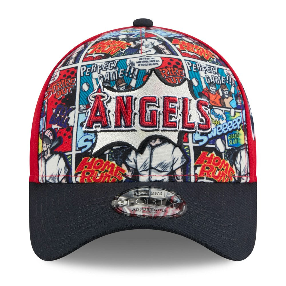 Los Angeles Angels New Era Youth 2025 MLB Diamond Hero Edition A-Frame 9FORTY Adjustable Hat for sale