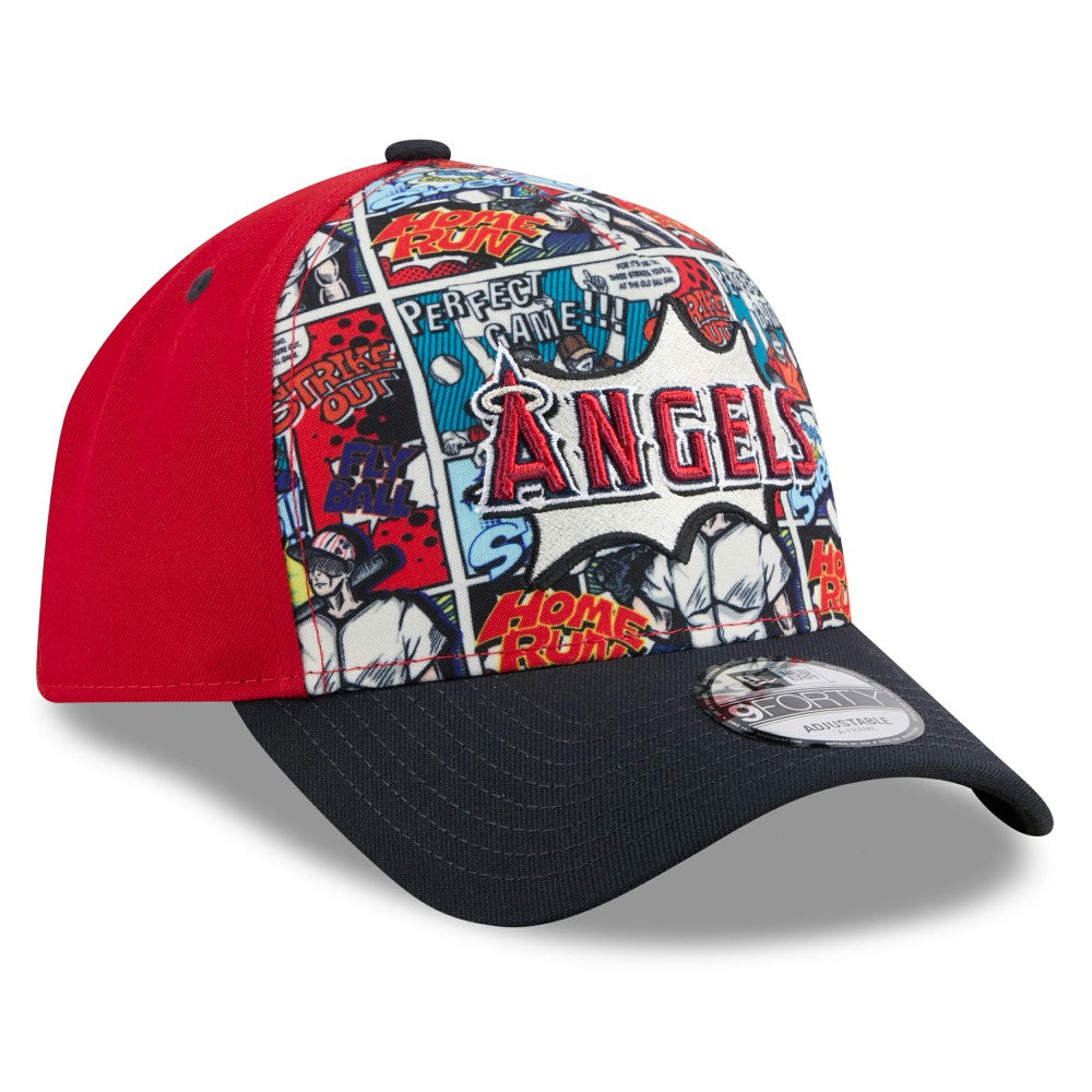 Los Angeles Angels New Era Youth 2025 MLB Diamond Hero Edition A-Frame 9FORTY Adjustable Hat for sale