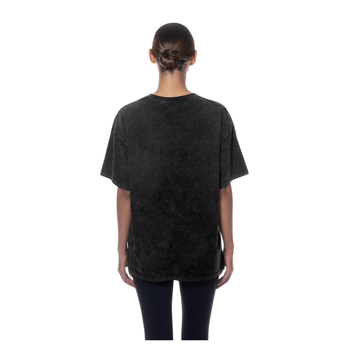 New Era Minnesota Timberwolves Women's Throwback Mineral Wash Oversized T-Shirt Black