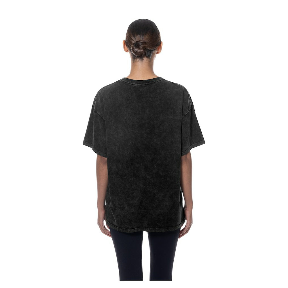 New Era Philadelphia 76ers Women's Throwback Mineral Wash Oversized T-Shirt Black