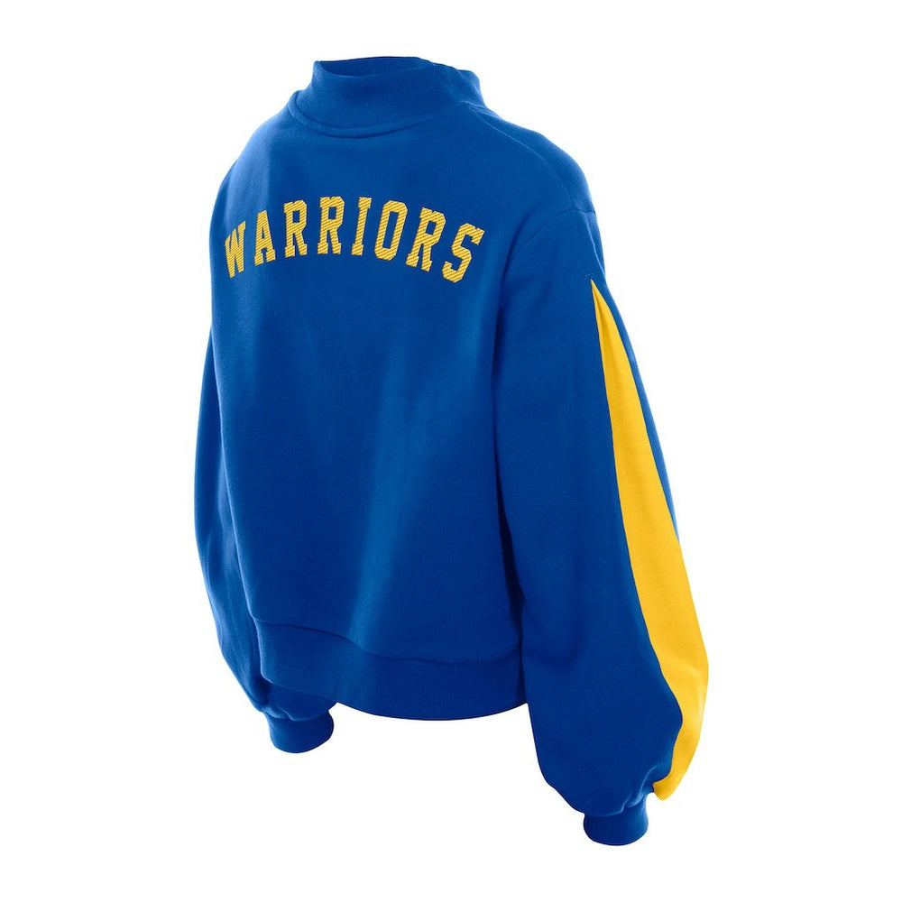 New Era Golden State Warriors Women's Sport Night Balloon Sleeves Sweatshirt Royal