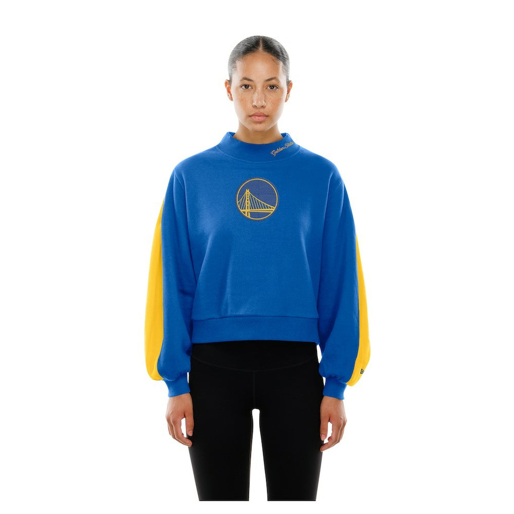 New Era Golden State Warriors Women's Sport Night Balloon Sleeves Sweatshirt Royal