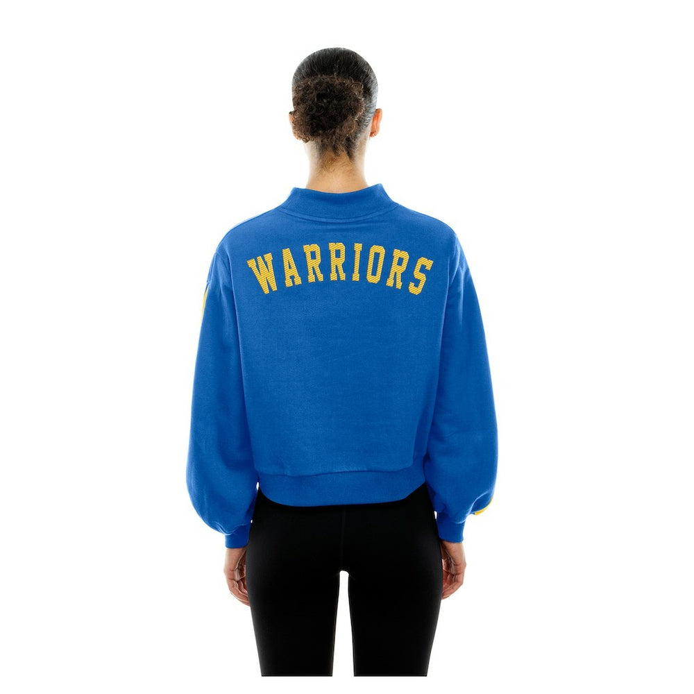 New Era Golden State Warriors Women's Sport Night Balloon Sleeves Sweatshirt Royal
