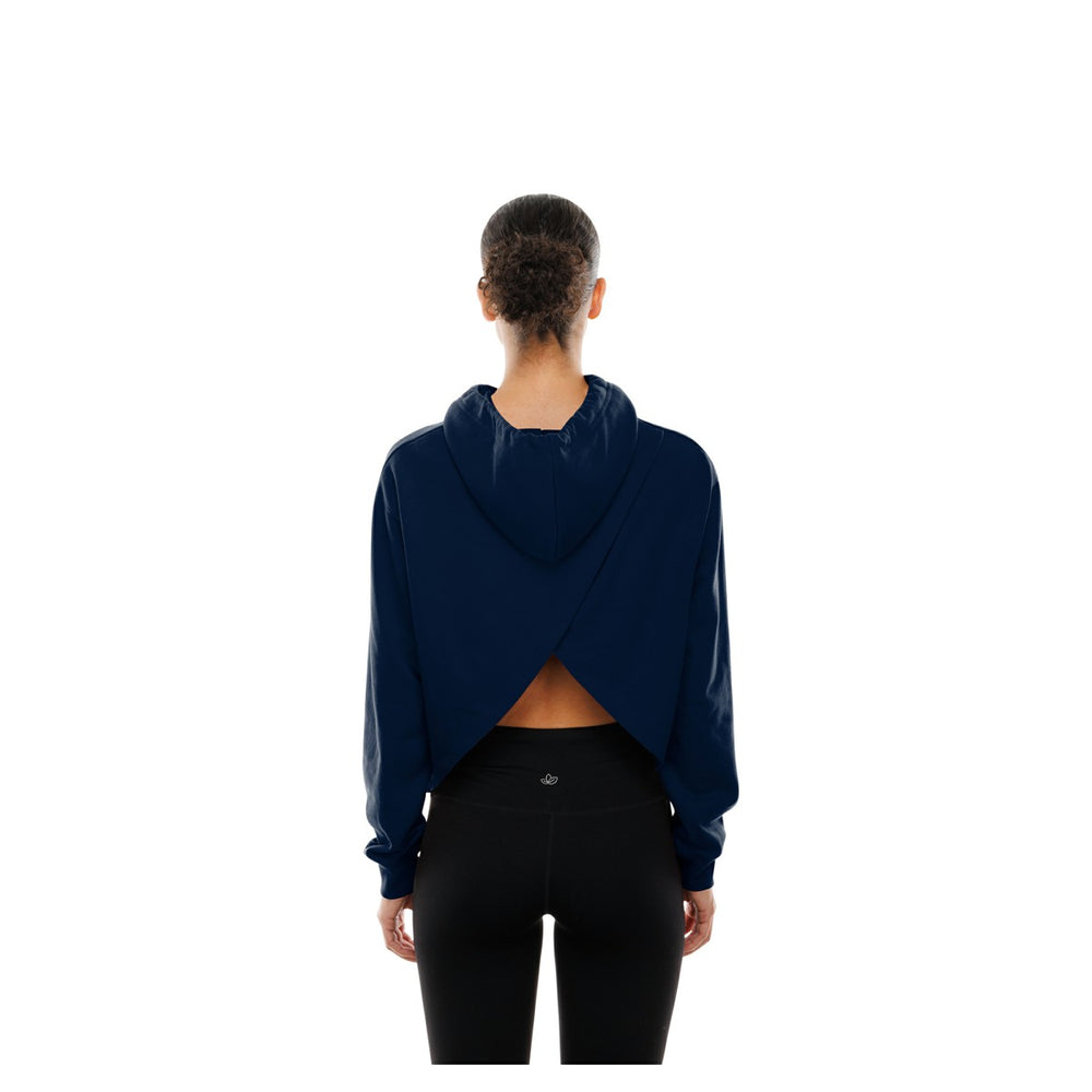 New Era Minnesota Timberwolves Women's Glam Game Open Back Hoodie Navy