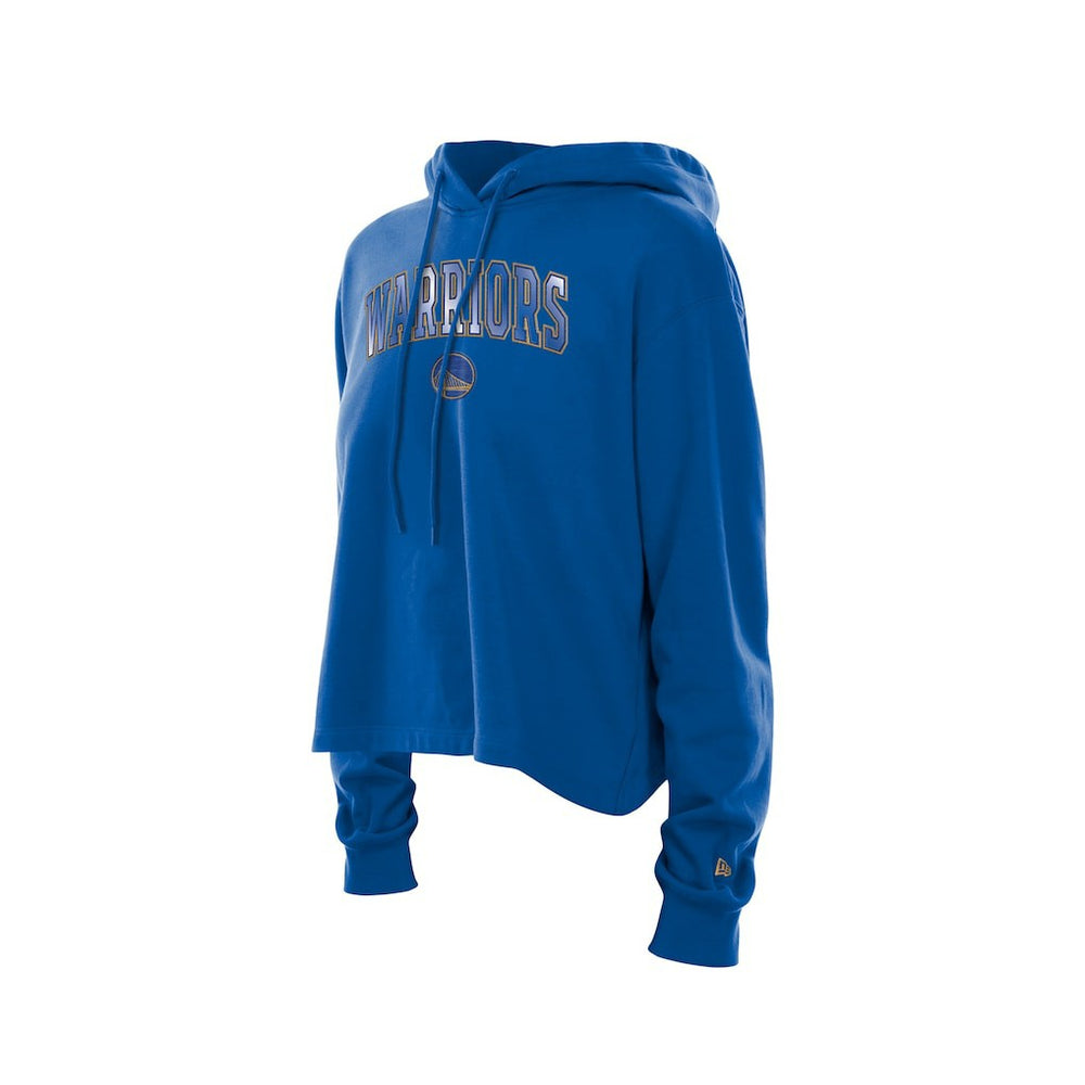 New Era Golden State Warriors Women's Glam Game Open Back Hoodie Royal