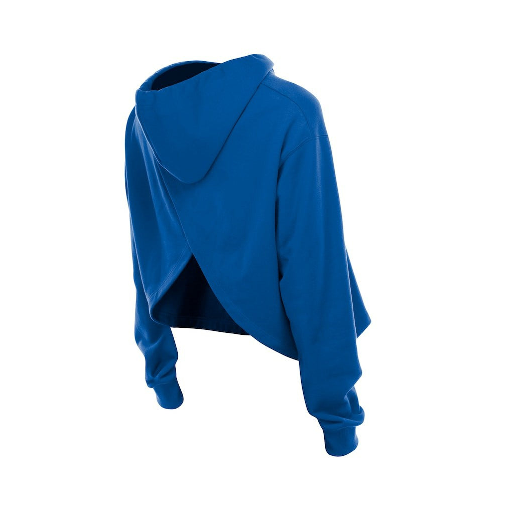 New Era Golden State Warriors Women's Glam Game Open Back Hoodie Royal