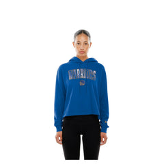 New Era Golden State Warriors Women's Glam Game Open Back Hoodie Royal