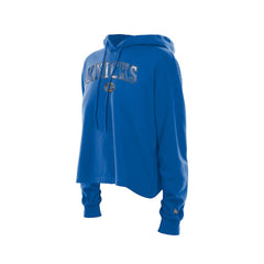 New Era New York Knicks Women's Glam Game Open Back Hoodie Blue