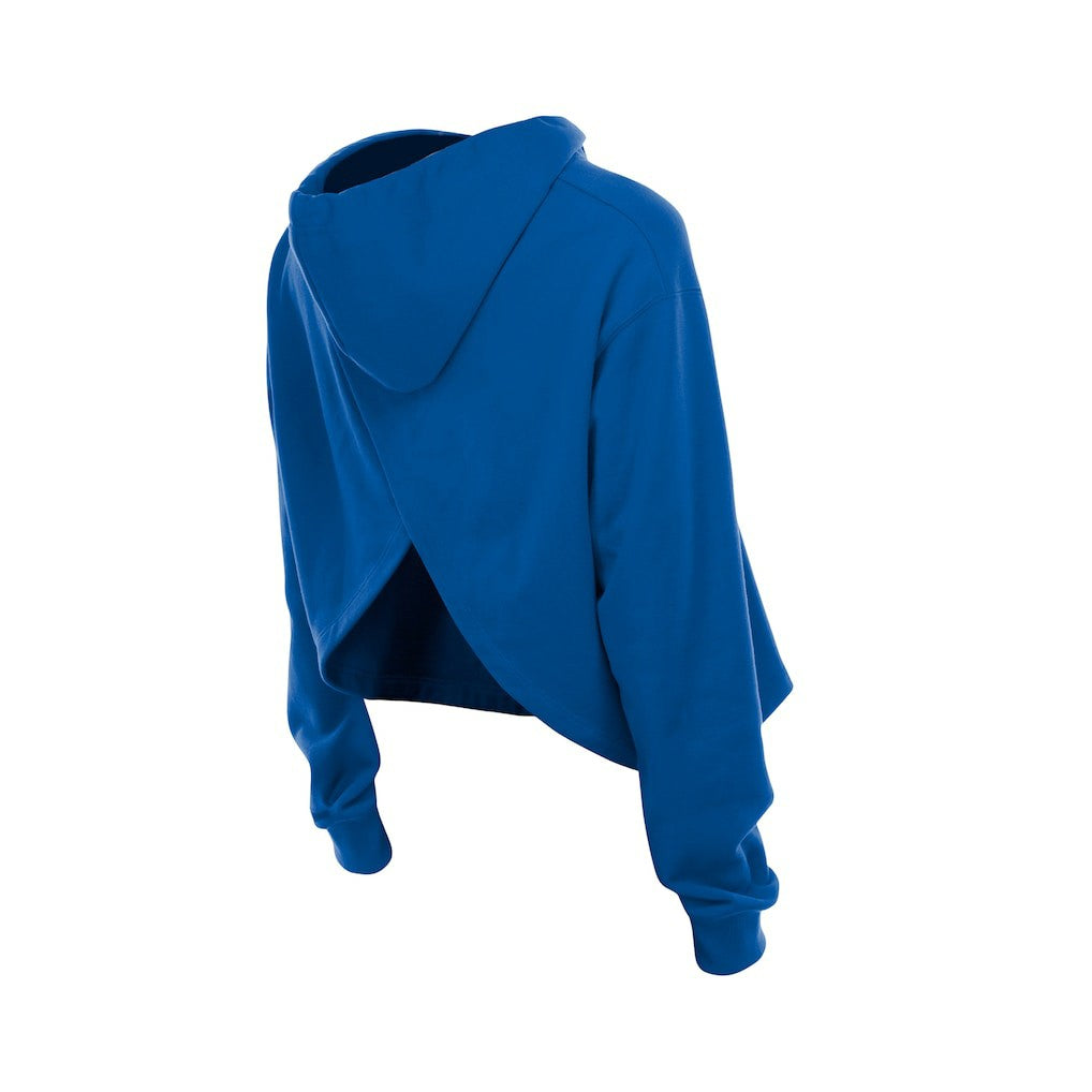 New Era New York Knicks Women's Glam Game Open Back Hoodie Blue