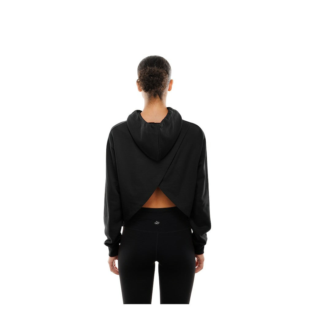 New Era Chicago Bulls Women's Glam Game Open Back Hoodie Black