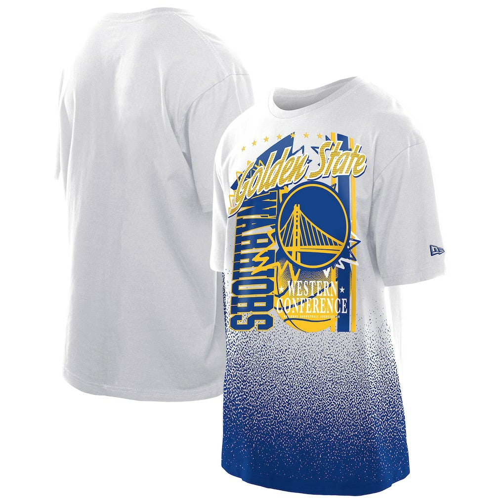 New Era Golden State Warriors Injection Sport Classics T-Shirt White